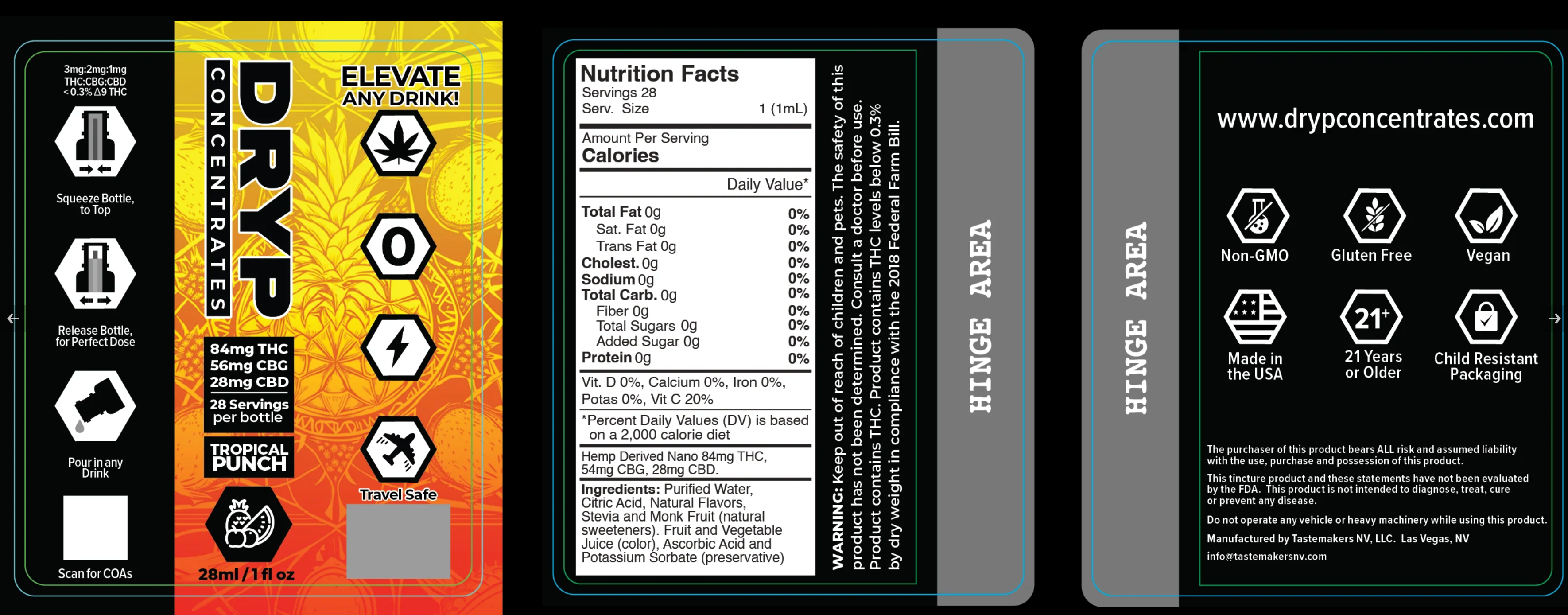 DRYP Concentrate Tropical Punch